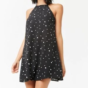 Polka dot shift dress